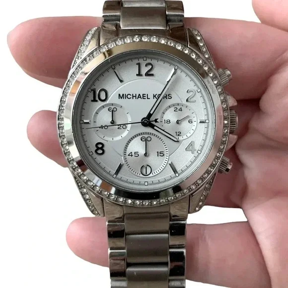 Michael Kors Silver Stainless Steel Blair MK5165 Watch - Picture 3 of 8
